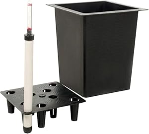 VIVANNO Blumenkübeleinsatz mit Bewässerungsset 39x39x32 cm