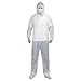 Produktbild Shulky HULKY Einweg-Schutzanzug wasserdichte ölbeständiger Schutzanzug Kleidung Overall mit Kapuze Suit Workwear,Einweg-Chemikalienschutzanzug Laboroveralls(Weiß,2XL)