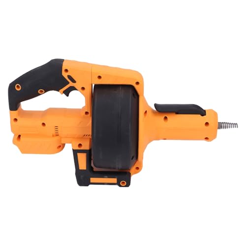 Focket Cordless Electric Drain Auger, Auto Feed Plumbing Snake Drain Tool, Power Hair Removal for Sewer Bathroom 3/4in-2in Pipe (Yellow) 5 Focket Cordless Electric Drain Auger, Auto Feed Plumbing Snake Drain Tool, Power Hair Removal for Sewer Bathroom 3/4in-2in Pipe (Yellow) - Image 5