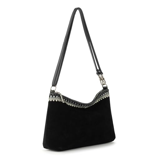 Image of The Sak Lumi Convertible Crossbody Purse - Women's Handbag for Everyday & Travel, 3-in-1 Small Crossbody in Crochet & Leather