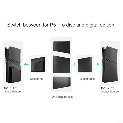 Coques PS5 Pro bleu pour remplacer des plaques rayées ou usées