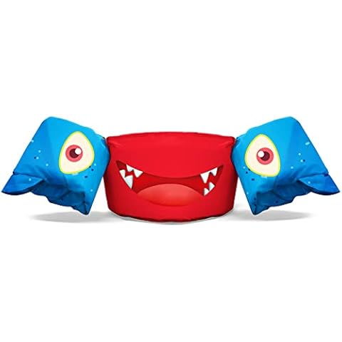 Kids Swim Vest, Pool Jacket for Child 22-66lbs, Pool Vests with Stretchable Seat Belt Design for 2-7 Boys and Girls Baby Swim Beach Lake (Cartoon Crab Cover