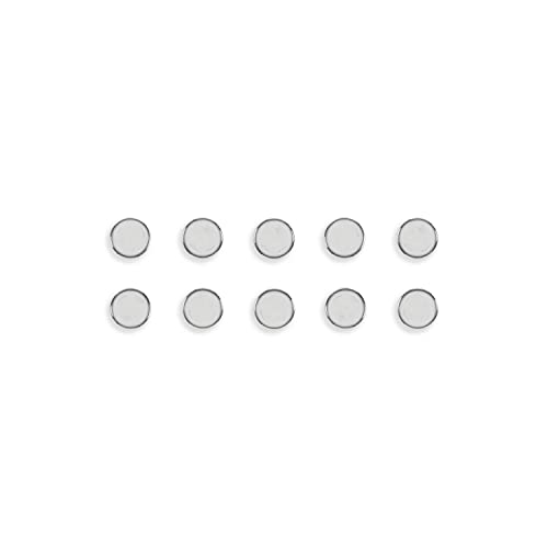 Bi-Office okrągły magnes, 30 mm – srebrny (10 sztuk)