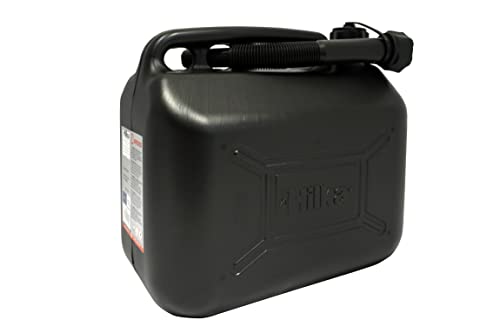 Hilka 84809520 10L Black Plastic Fuel Can