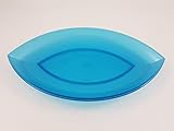 1a Tupperware --- Eleganzia Arena Schiffchen Schale --- 28cm * 17cm --- blau