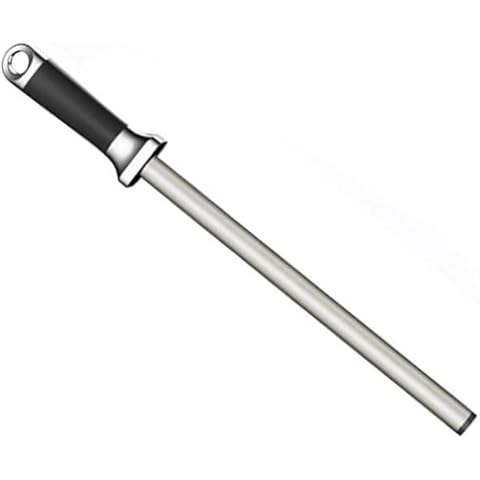 TAIDEA 10" Inch Diamond Grit Knife Sharpener Honing handle Sharpening Rod Cover