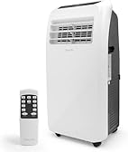 SereneLife Condizionatore Portatile, 3-in-1, Deumidificatore, Ventilatore, Telecomando, Kit Scarico Finestra, 12,000 BTU, Classe A
