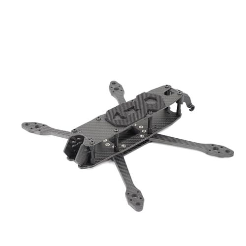 HGLRC 225mm 5 inch FPV Racing Drone Frame Carbon Fiber for FPV Long Range Freestyle Training Quadcopter with Lipo Battery Strap