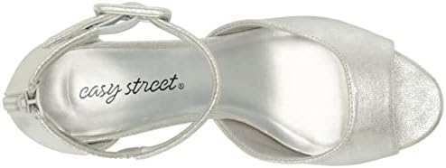 Easy Street Women's Baloo Heeled Sandal, Silver Metallic, 6 | Image 4