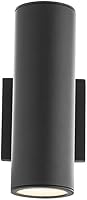 Vista 2 de WAC Lighting, Cilindro LED doble arriba y abajo de la luz de pared interior o exterior 3000K en blanco