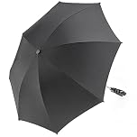 Zamboo Parasol Umbrella for Pram, Stroller, Pushchair and Buggy - Universal Infant and Baby UV Sun Protection Umbrella - Black