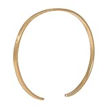 Pernille Corydon Armreif Alliance Damen Gold - Schmaler Leichter Frauen Armreifen Echtschmuck 925er Silber 18 Karat vergoldet hinten offen - B471g