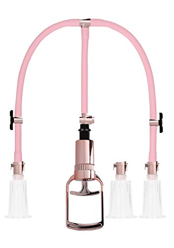 Shots Pumped - Clitoral & Nipple Pump Set Large - Rose Gold