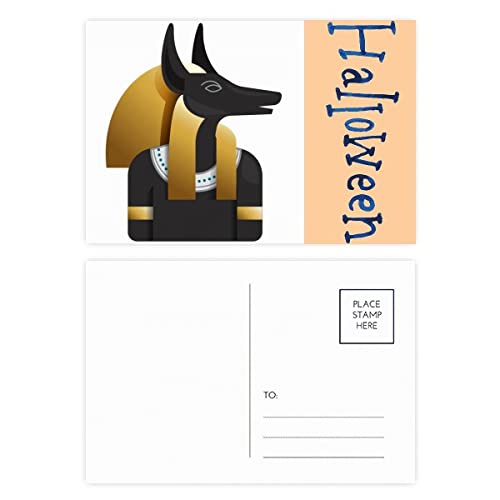 Cartes postales Égypte ancienne Anubis de collection Halloween lot de 20