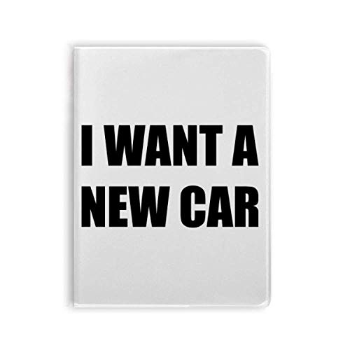Carnet de notes souple Art déco I Want A New Car pour le bureau