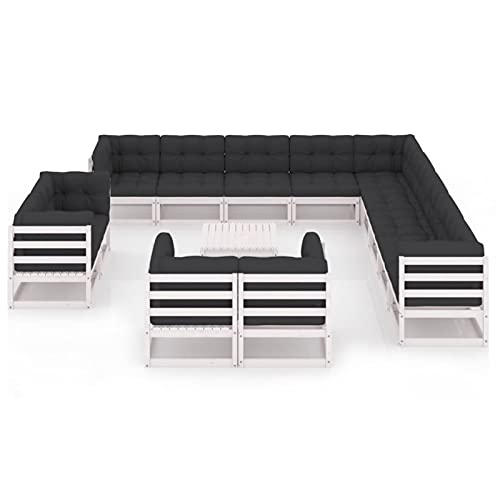 MOONAIRY 14-TLG. Garten-Lounge-Set mit Kissen, Lounge Gartenmöbel Set, Terassenmöbel Wetterfest, Lounge Sofa Outdoor… – Bild 3