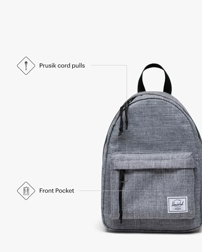 Image of Herschel Classic Backpack, Raven Crosshatch, Mod Mini - 6.5L