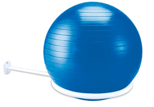 Suporte Para Bola Pilates Reforçado De Parede Aro Metálico