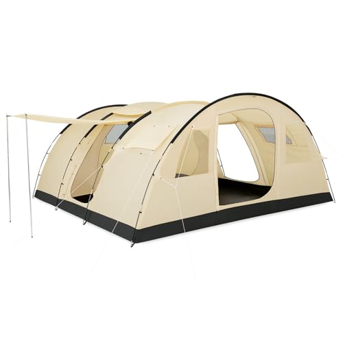 CampFeuer Zelt Caza für 6 Personen | 5000 mm Wassersäule | Beige/Sand |...