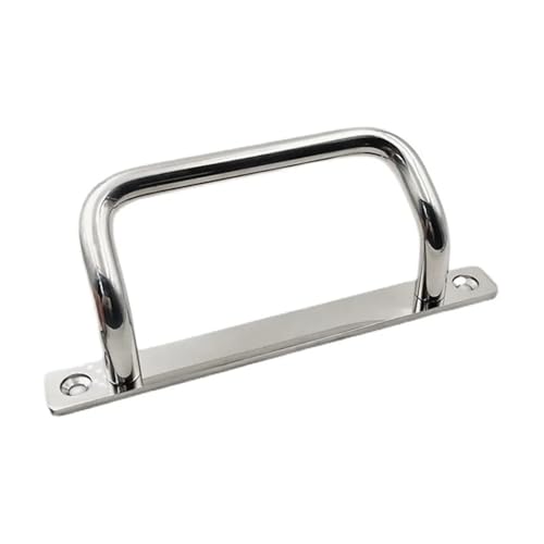 Poignée double courbure 100mm inox anti fatigue pour machine - 5