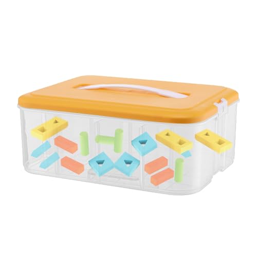 Boîte de rangement transparente pour blocs de construction et petits jouets - 7