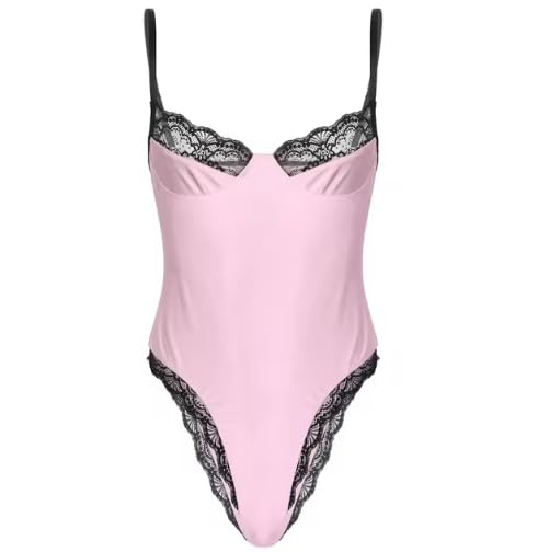 Soutien-gorge sans fil avec bordure en dentelle et bretelles spaghetti pour homme