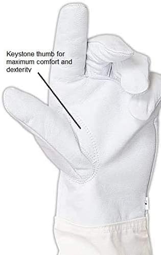 Miniatura 4 de DOGMIL Traje de abeja profesional para hombres y mujeres con guantes de apicultor dos velos, protección para patio trasero profesional y