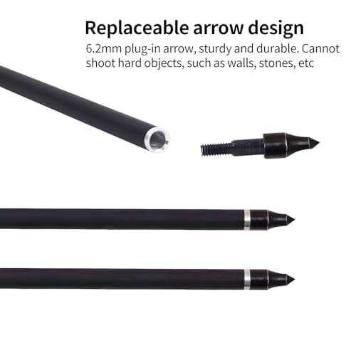 Fiita Archery 30Inch Carbon Arrow Set with Arrow Quiver for Compound & Recurve Bow, 12 Pcs Arrow and 1Pcs Quiver - Image 4