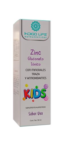 Vitamínicos, Indigo Life Zinc Ionizado Kids Sabor Uva 30 ml
