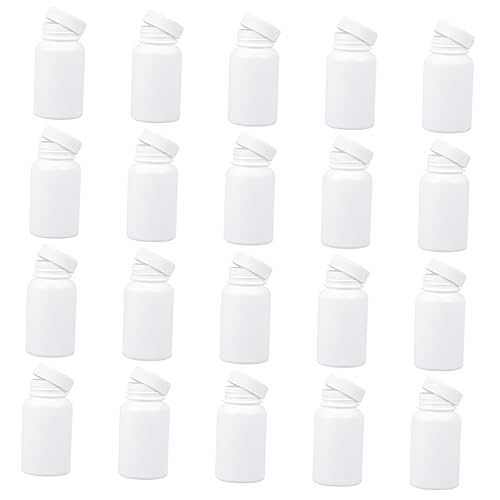 HOLIDYOYO 20pcs Portable Pill Durable Capsule Holder with Unique Design for and Organization of for Travel and Home Use