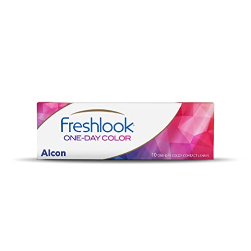 Image of FreshLook One‑Day | Daily Colored Contact Lenses | Radiant, Bold & beautiful eyes | Pure Blue, Power (-03.75)| Pack of 10 | From Alcon