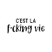 Vinyl Wall Art Decal - C'est La Fucking Vie - 8