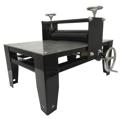 WYDDDARY Ceramic Clay Plate Machine Manual Slab Roller with Adjustable Mud Pressing Thickness for Clay Heavy Duty Portable Tabletop(27.95x17.72inch Panel Size)