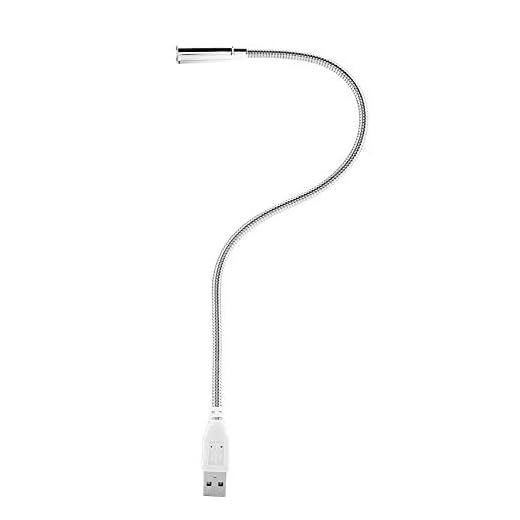 Flexible LED USB Night Lamp, Ultra Bright Reading Light with Flexible Metal Neck, Ideal for Computer Laptop Notebook PC