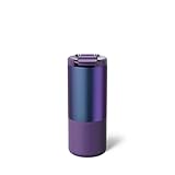 BrüMate Strova 18oz 100% Leakproof Insulated Coffee Mug | Ceramic-Lined Interior | Built-In Silicone Sleeve for Travel | Locking Flip Lid (Dark Aura)