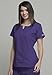 Cherokee Women's Round Neck Top, Grape, Medium