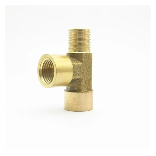 Adaptador de tuberías de latón 3 vías BSP duradero para instalaciones de fontanería estables 4