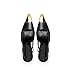Vertundy Black Slingback Heels for Women: Metal Pointed Toe Stiletto High Heel Pumps, Slip On Shoes, Geometric Heel