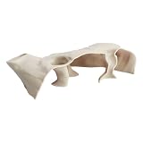 Saim Aquarium Cave Decor – 3D Printed Fish Hideout Tunnel for Betta, Guppy & Corydora Catfish – Natural Curved Shrimp Hideout with...