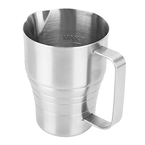 Saucière Café en acier inoxydable Mousse Pichet Latte Lait Coupe mousseuse avec balance 900ml Barista House Cafe Café Sauce vinaigrette