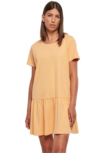 Urban Classics Ladies Valance tee Dress, Vestido Mujer, Paleorange,
