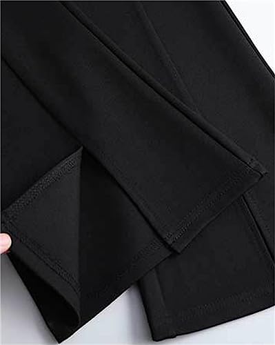 Betusline Women's High Waisted Flared Cropped Pants Stretch Pull On Work Pants4
