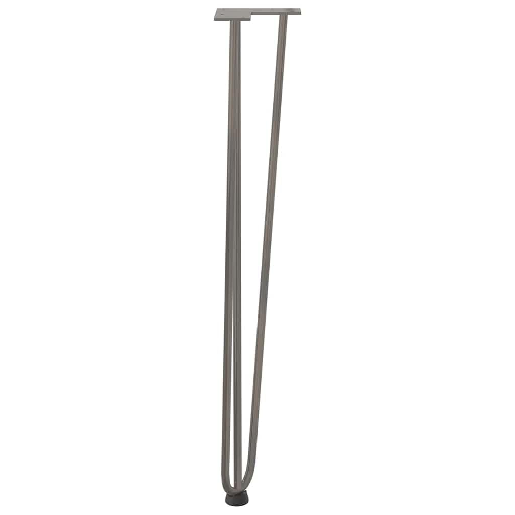 Générique Zestaw 4 spinek do konsol z litej stali, lakierowane proszkowo, 72 cm, z regulowanymi podkładkami i śrubami montażowymi w zestawie