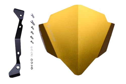 Bulle Saute Vent Aluminium Or Réduisez la Pression de l'Air sur Yamaha MT03 2016-2019