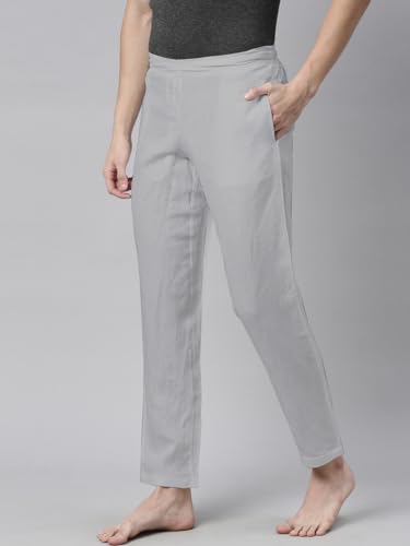 Image of Ecentric eco-Friendly Hemp Men Comfortable Solid Lounge Pants| Antimicrobial|UV Resistance|Casual wear Track Pant /Pyjama for max Comfort with Pocket 2