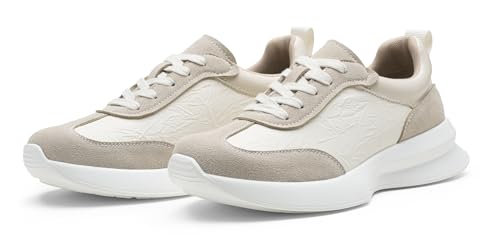 Image of Vepose Women's Retro Platform Sneakers Lightweight Lace Up Walking Shoes | Designer dressy sneakers with memory foam cushioning, grippy sole, and stylish woven or PU looks for work, travel, errands