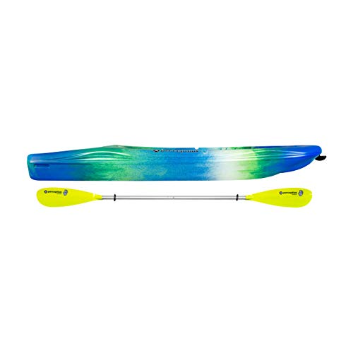 Image of Perception Kayaks Hi Five | Sit on Top Kids Kayak for Kids up to 120 Lbs.| Youth Kayak with Paddle