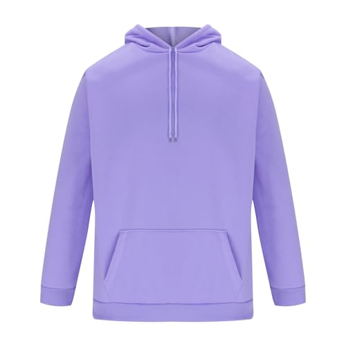 Mens Hoodies Long Sleeve Pullover Hoodie Plain Lightweight Sweatshirt Casual Sweatshirts Fall Tops with Pockets4