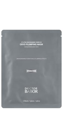 DOCTOR BABOR Cryo Plumping Mask | Refrescante y nutritiva máscara | Incremento hidratante instantáneo para 24h | Piel más suave y suave | vegana | 1 unidad