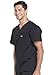 Cherokee Scrubs for Men V-Neck Top, Workwear Professionals Soft Stretch WW675, M, Black